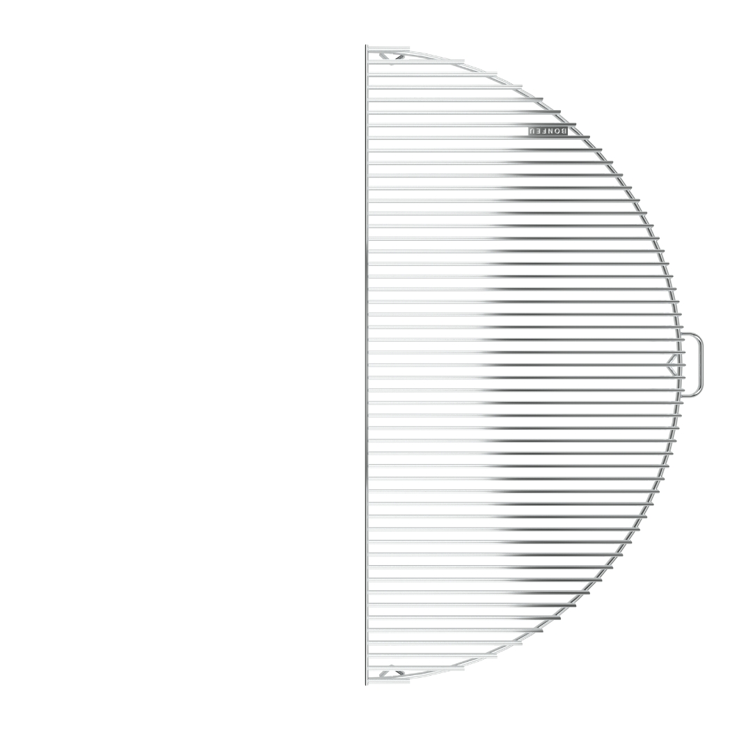 BonFeu Halbkreis Grillrost für Feuerschale Ø100cm – Bild 3