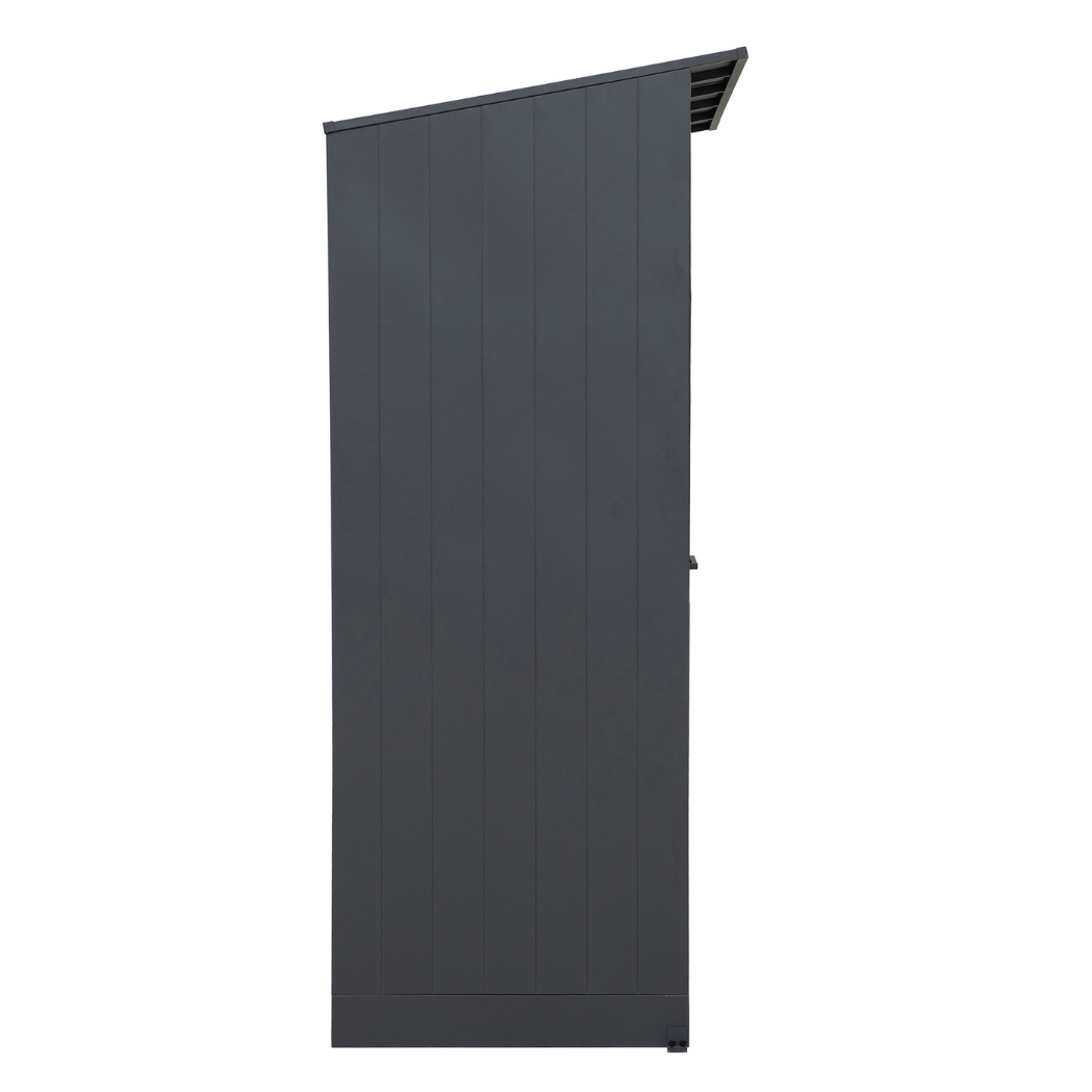 Outdoor-Küche Gartenhaus 220 cm x 94 cm x 226 cm ohne Einrichtung Anthrazit – Bild 6