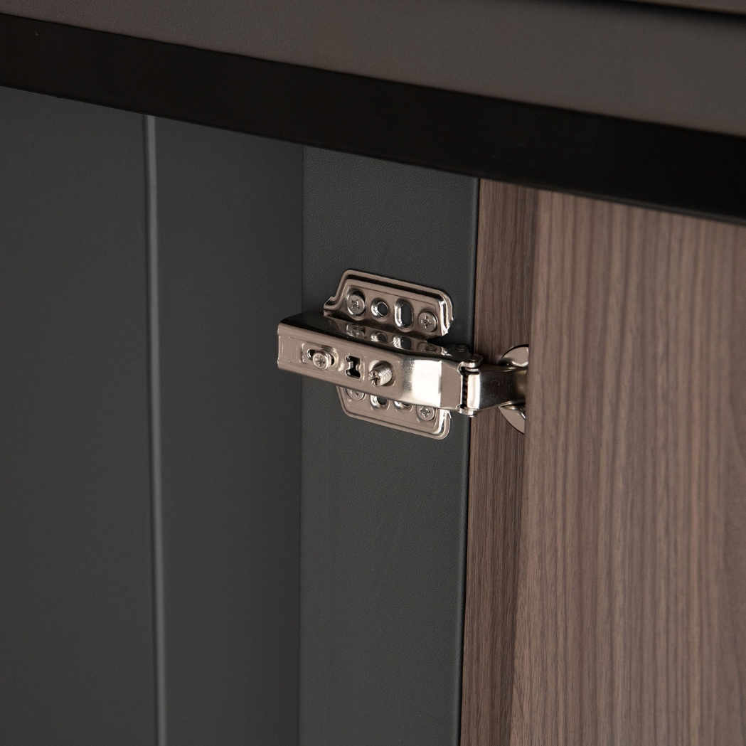 Outdoor-Küche Gartenhaus 220 cm x 94 cm x 226 cm ohne Einrichtung Anthrazit – Bild 17