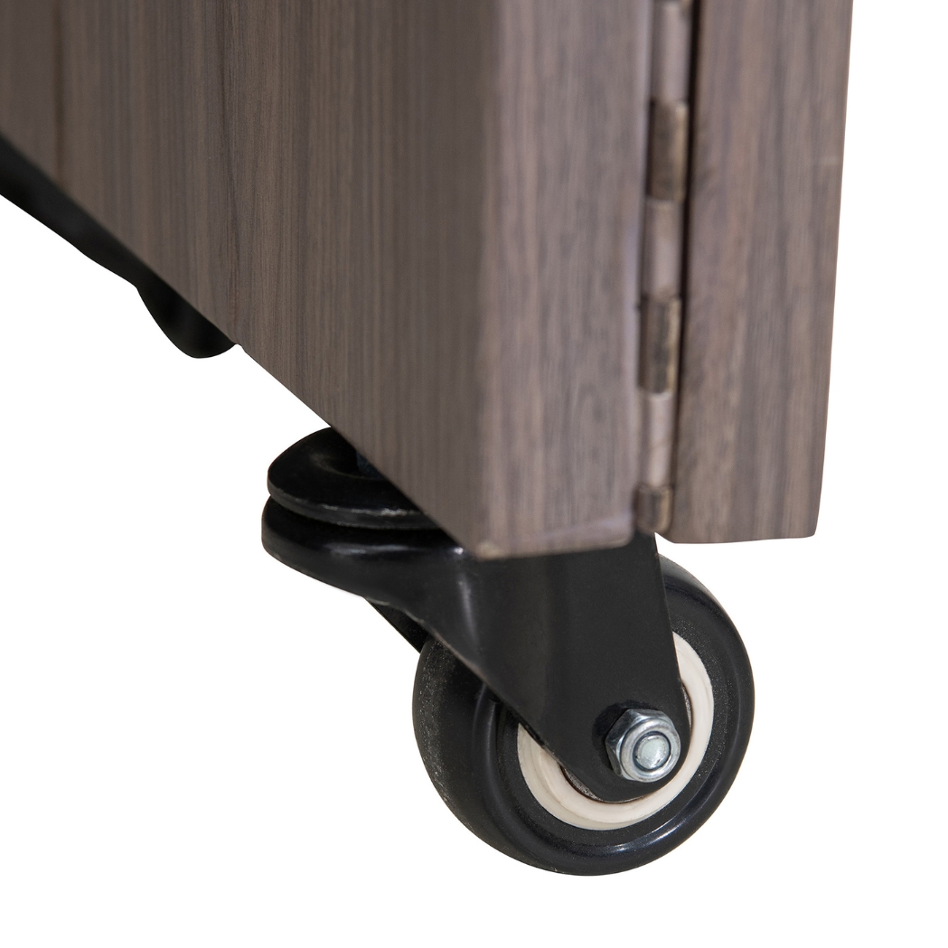 Outdoor-Küche Gartenhaus 220 cm x 94 cm x 226 cm ohne Einrichtung Anthrazit – Bild 15