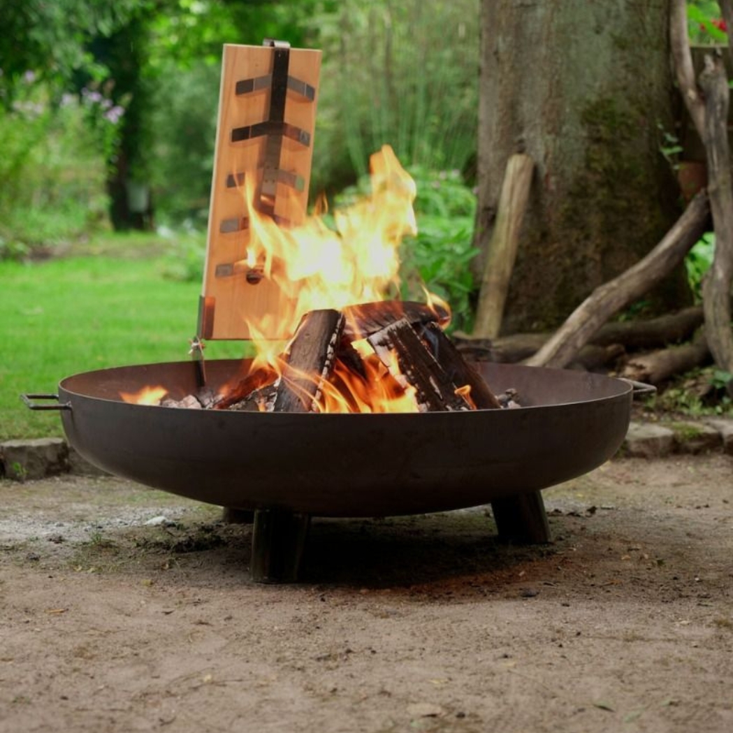 Feuerschale mit Füssen Edelstahl Ø60 cm – Bild 3