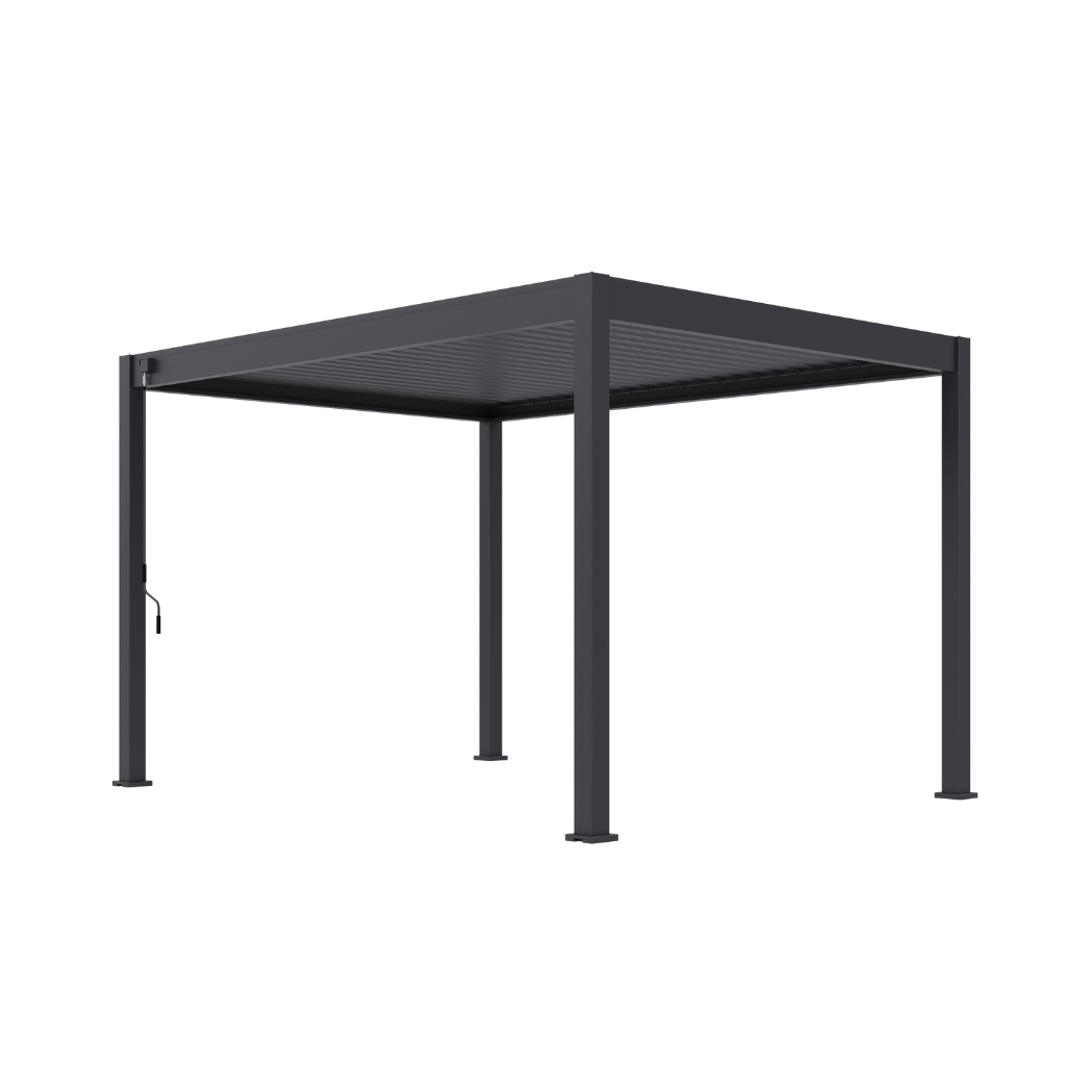 Ventaris Pergola Classic 3x4m mit Lamellendach Anthrazit – Bild 7