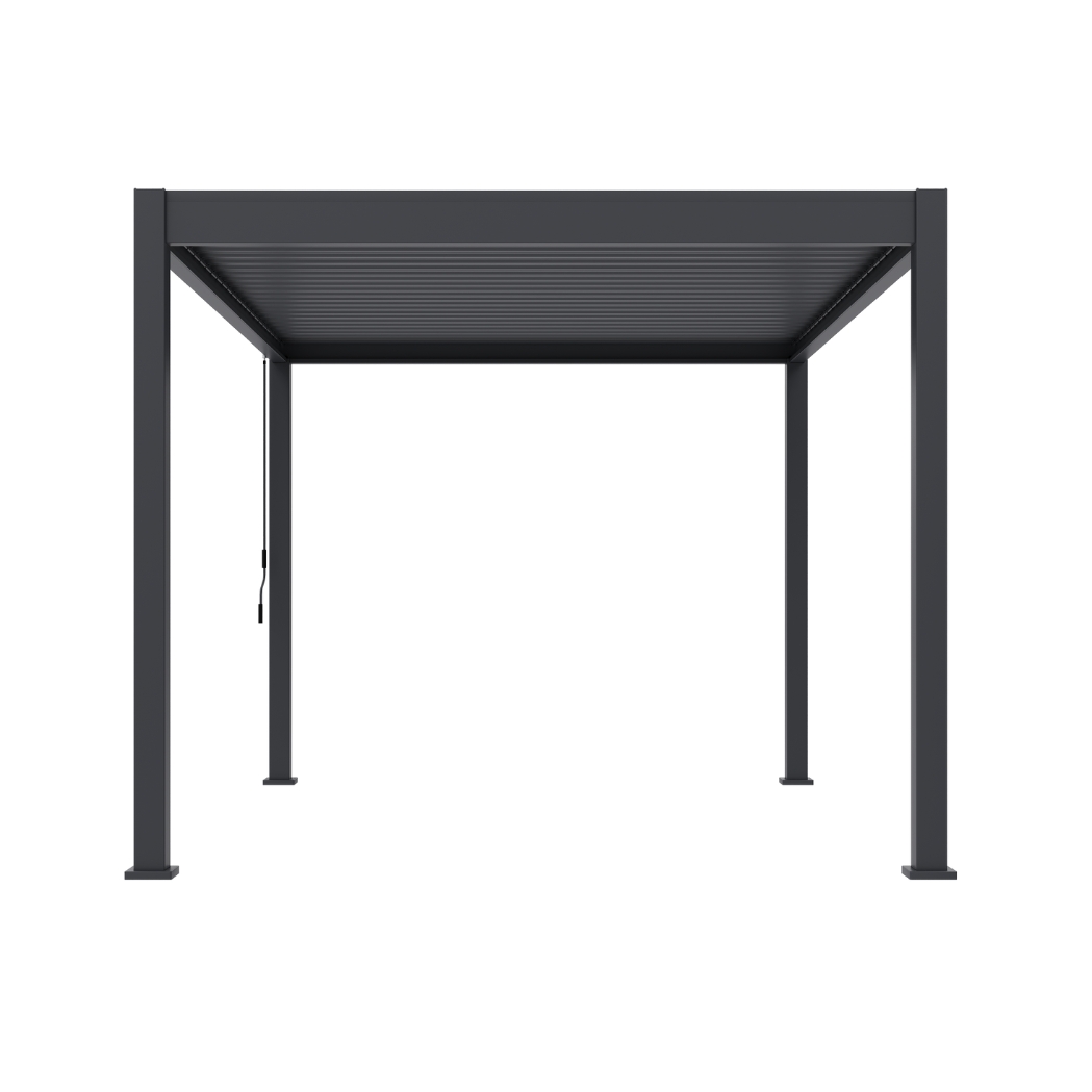 Ventaris Pergola Classic 3x4m mit Lamellendach Anthrazit – Bild 8