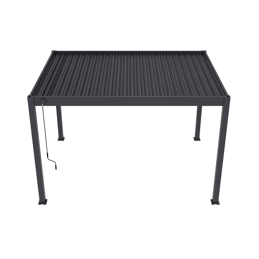 Ventaris Pergola Classic 3x4m mit Lamellendach Anthrazit – Bild 11