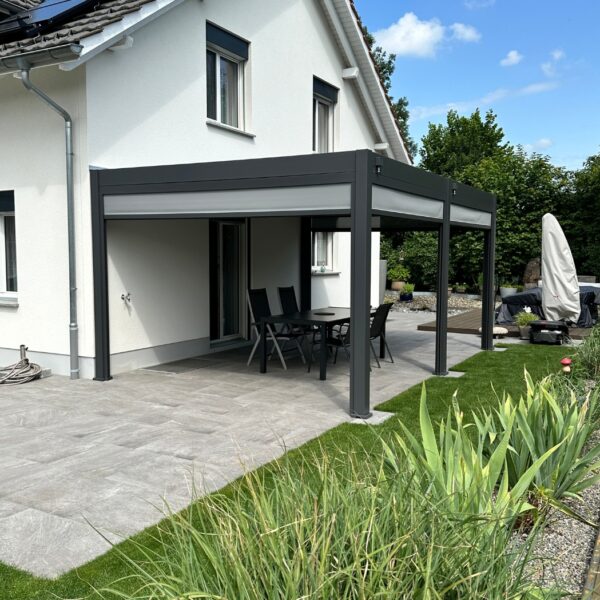 Alternative view of Weide Pergola Deluxe Plus |   3.6x5.3m | Voll-Aluminium freistehend | Lamellendach Anthrazit