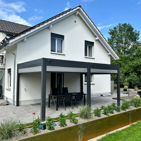 Weide Pergola Deluxe Plus 3.6x5.3m mit Lamellendach Anthrazit