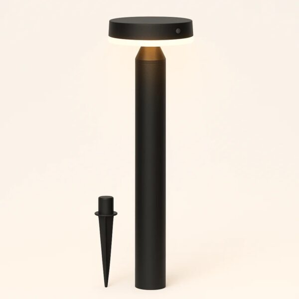 Solar-Stehlampe Guus | Bewegungssensor - Warmweiss - USB wiederaufladbar - Aluminium