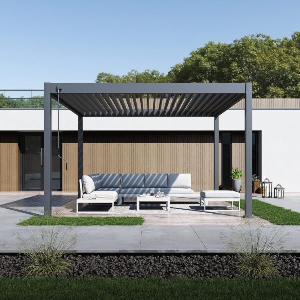 Alternative view of Ventaris Pergola 3.6x4m mit Lamellendach | Voll-Aluminium | Freistehend | Deluxe Plus | Anthrazit