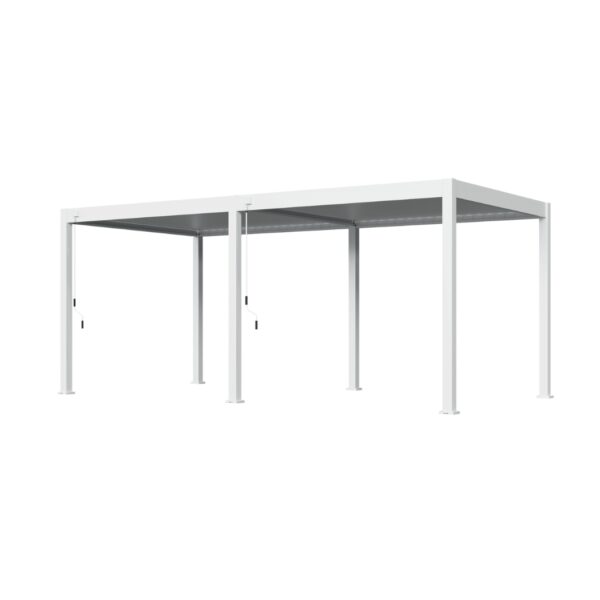 Alternative view of Weide Pergola 3x6m freistehend | Voll-Aluminium | Deluxe Plus | Weiss