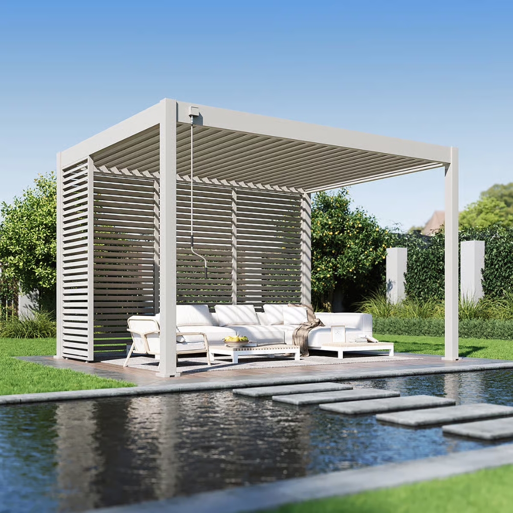 Lamellenwand horizontal | 1.23m | Ivory Sand – Bild 2