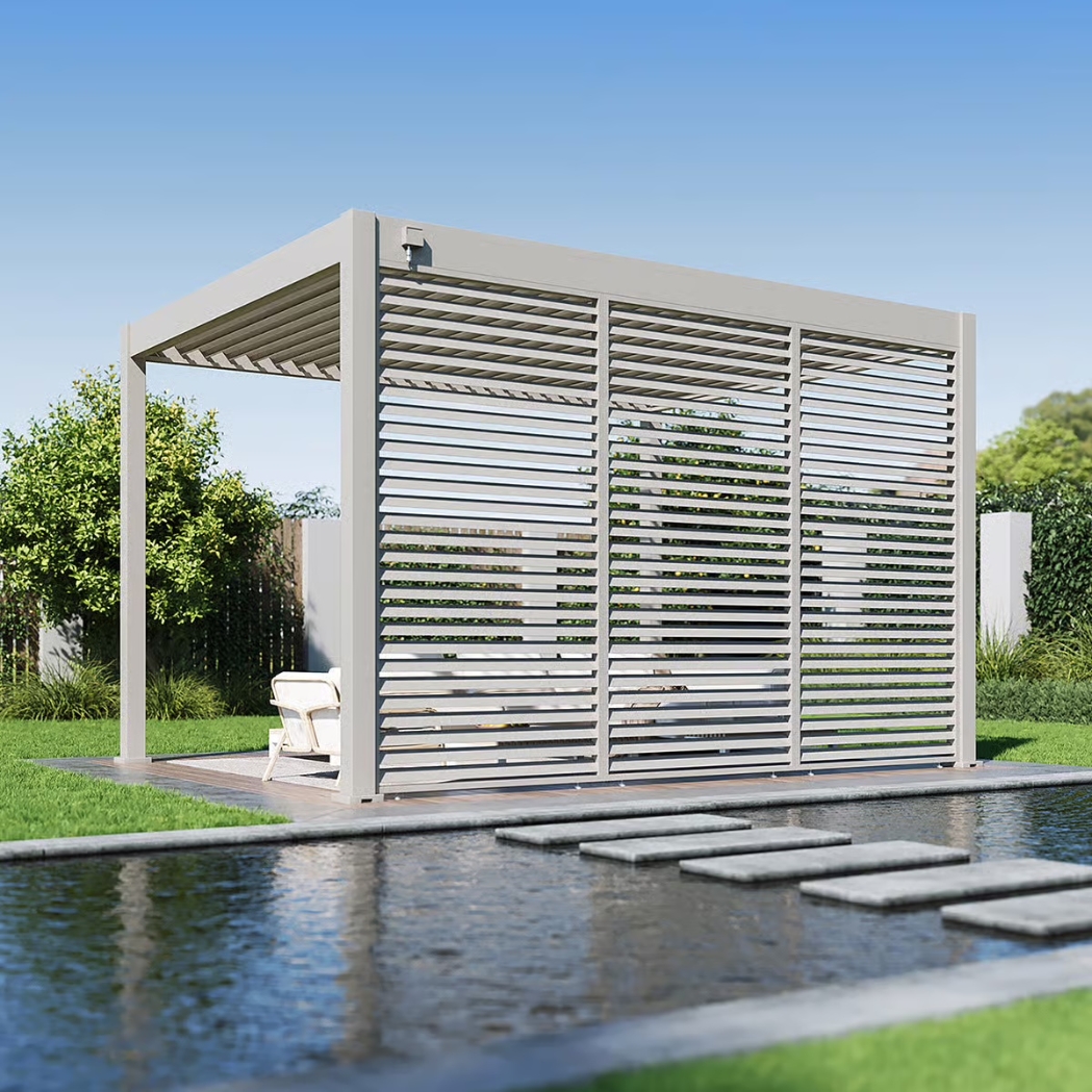 Lamellenwand horizontal | 1.23m | Ivory Sand – Bild 3