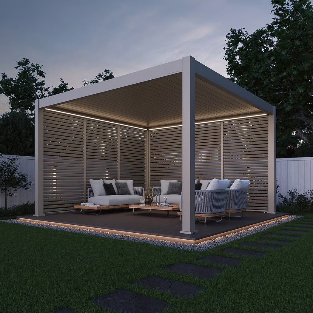 Lamellenwand horizontal | 1.23m | Ivory Sand – Bild 5