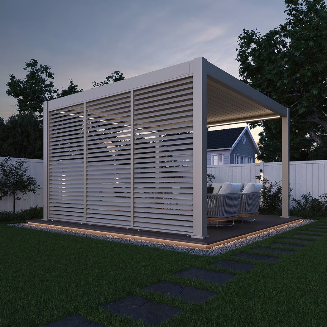 Lamellenwand horizontal | 0.93m | Ivory Sand – Bild 6