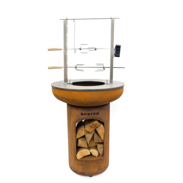 Alternative view of BonFeu Rotisserie-Set