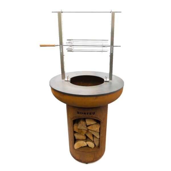 Alternative view of BonFeu Rotisserie-Spiess-Set